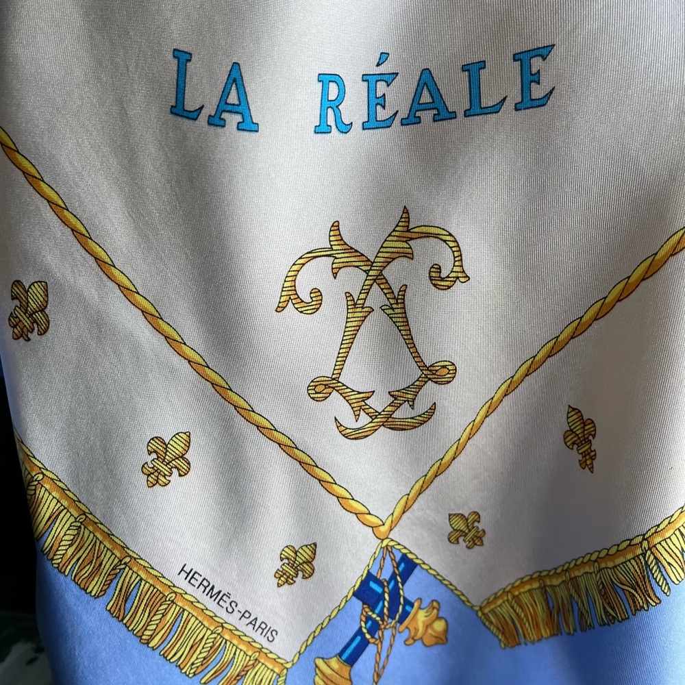 Hermès Vue Du Carrosse La Galere La Reale By H. Grygkar Silk Scarf. - Picture 6 of 16